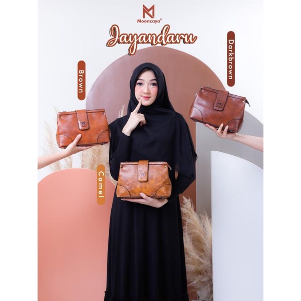 Tas Sling Bag Kulit | Moonzaya Jayandaru | Tas Kulit | Tas Selempang