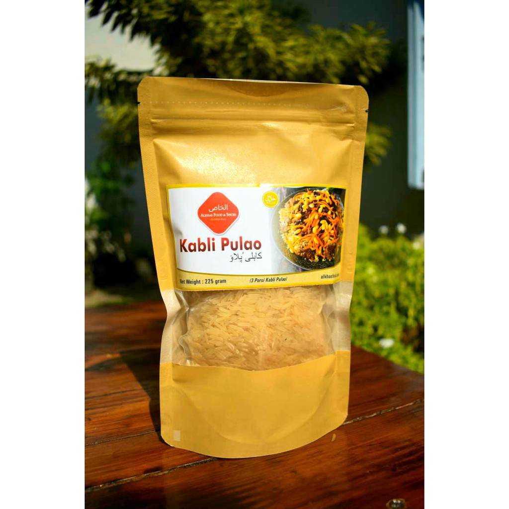 

Beras Basmati + Bumbu Kabli Pulao (Kemasan Khusus 225Gram) By Alkhas Food