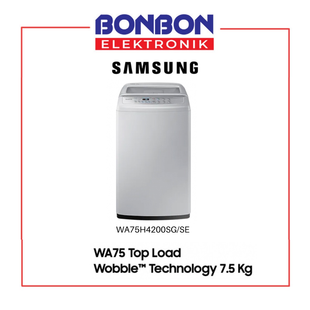 Samsung Mesin Cuci Top Loading 7.5KG WA75H4200SG/SE / WA-75H4200-SG / WA75H4200