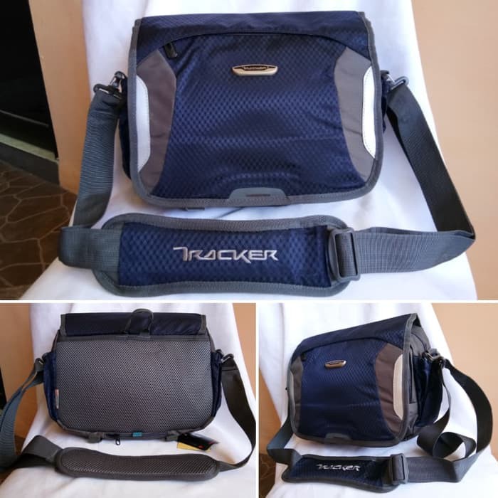 Tas selempang tablet 10 inch - TRACKER 20TR409 + rain cover grey navy