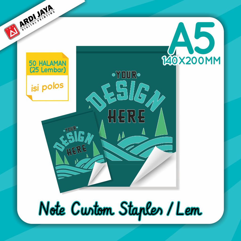 NOTES A5 - ISI CUSTOM / BLOCKNOTE TERMURAH / SOUVENIR