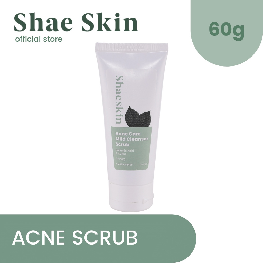 Shaeskin Acne Mild Cleanser Scrub.