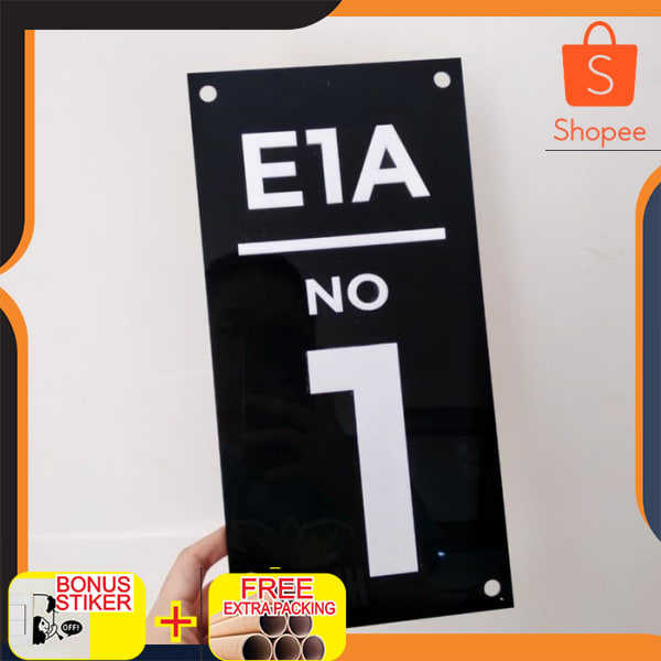 

Nomor Rumah Acrylic Timbul 30x15cm Cakep | Nomor Rumah Acrylic Elegan