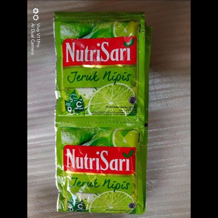 

Nutrisari Sachet Rasa Jeruk Nipis 1 Renceng isi 10 Sachet