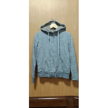 Hoodie Zipper UNIQLO Sherpa