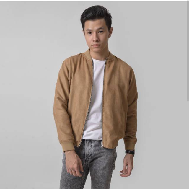 Seth suede jacket male id khaki M