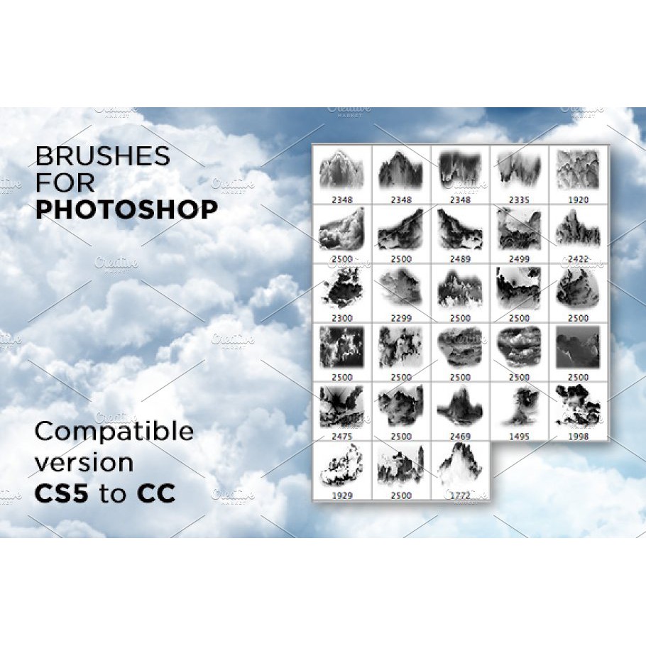 Ultimate Clouds brushes Collection - Photoshop