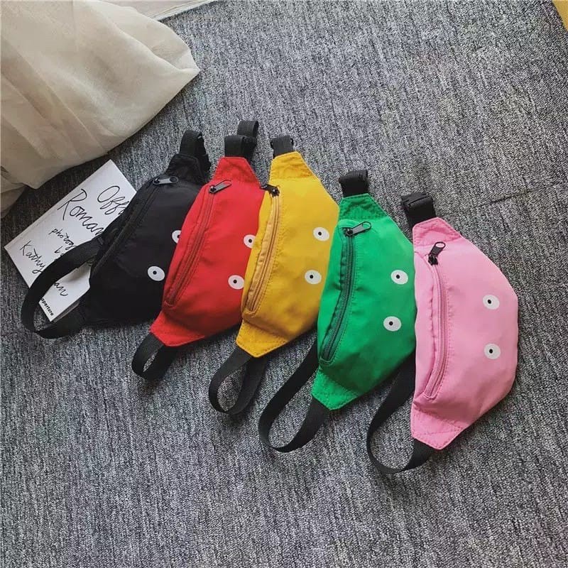 waist bag anak eyes perempuan / laki-laki fashion korea tas pinggang