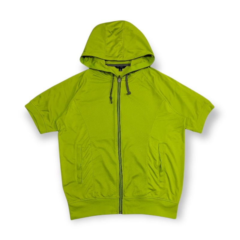 UNIQLO ORIGINAL JAKET TRACK TOP / JAKET HOODIE PRIA / JAKET RUNNING HIJAU - XL