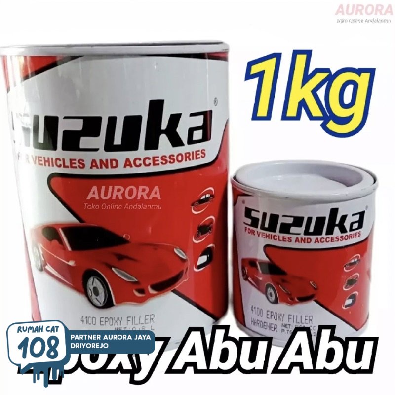 

Rumah Cat - SUZUKA Epoxy Filler Grey 1Kg Epoksi Abu-abu / Primer Abu Dasaran Poksi Motor Mobil Sepeda Duco Duko Diko Semprot Tahan Bensin Kuat Bagus Halus Filer 4100 Avian Susuka 1 Kg Kilo Rumah Cat Motor dan Mobil