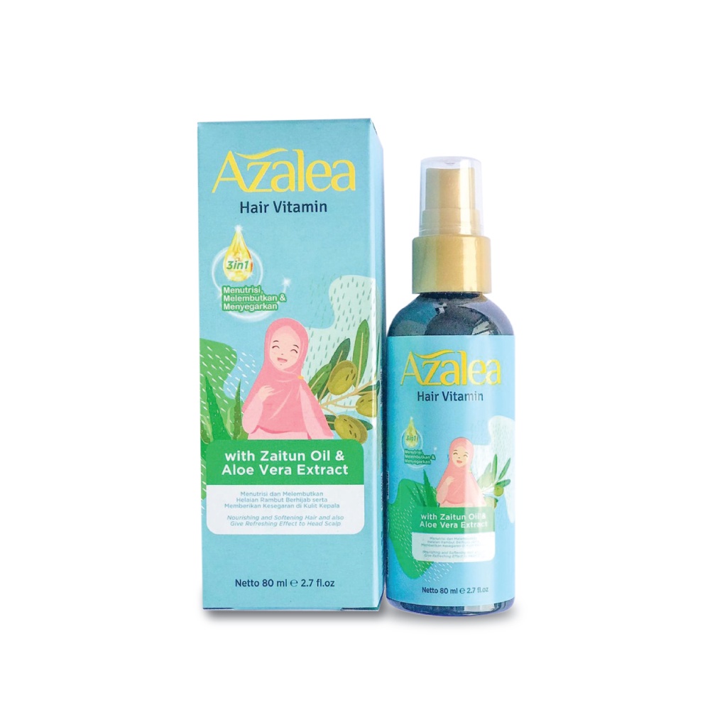 ⭐ BAGUS ⭐ AZALEA HAIR HIJAB MIST / VITAMIN 80ML | Penyegar Rambut