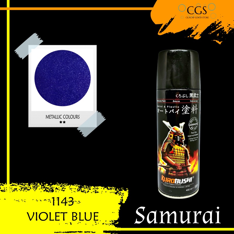 CAT SAMURAI VIOLET BLUE 1143 - pilok samurai ungu - pylox ungu samurai - samurai 1143 - samurai meta