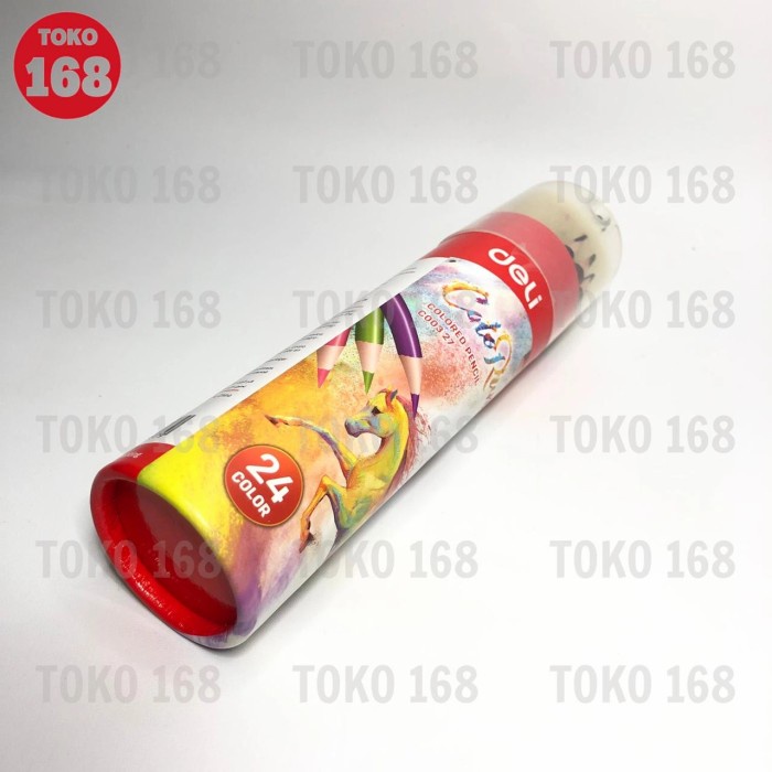 

DELI Colored Pencil 24 Colors / Pensil Warna 24 Warna C00327 (TABUNG)