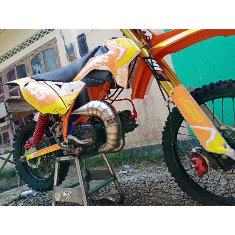 KNALPOT TRAIL  FIZ R STAINLESS FULL SYSTEM ORIGINAL JMR RACING 4135