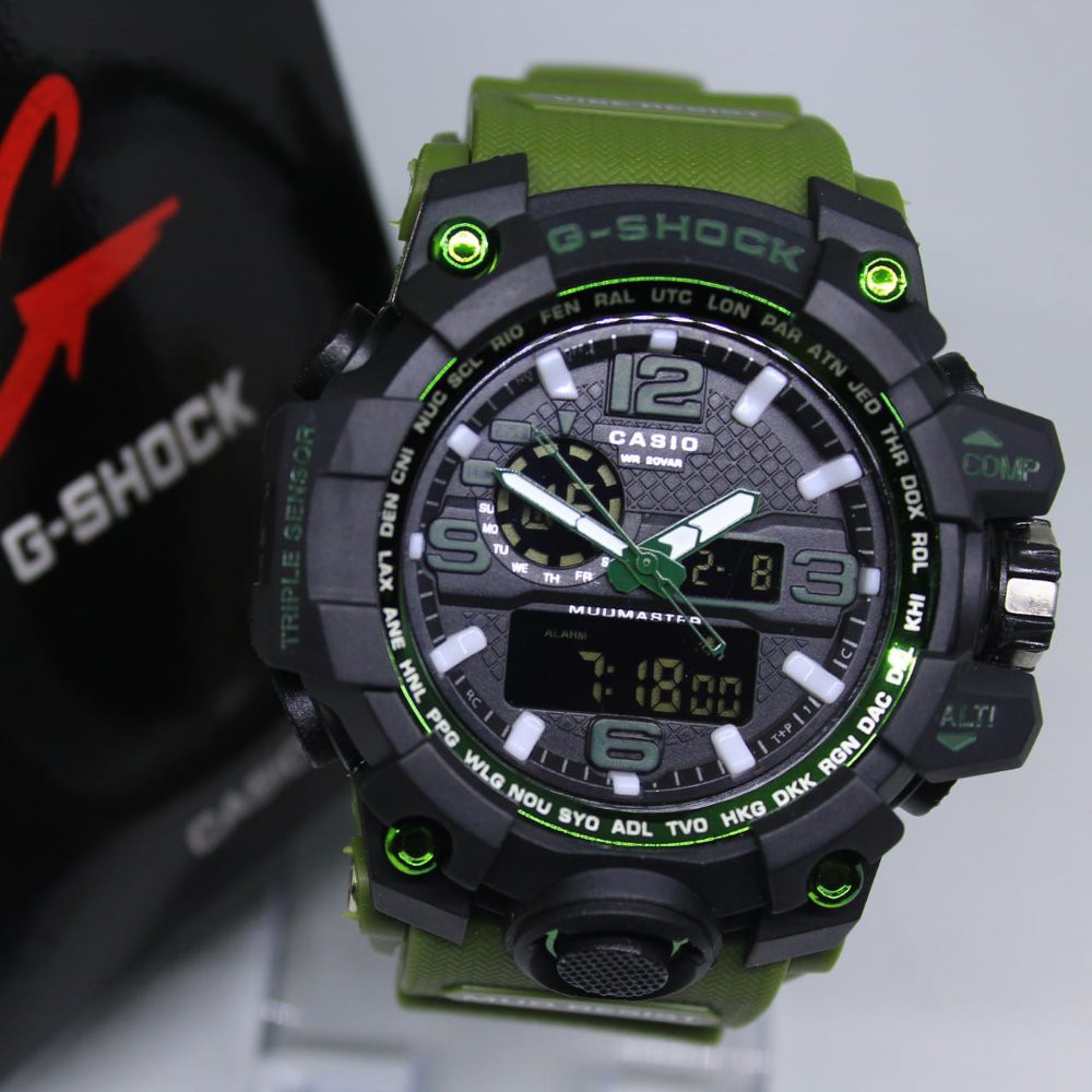 JAM TANGAN PRIA G-SHOCK GWG 1000 NEW GREEN
