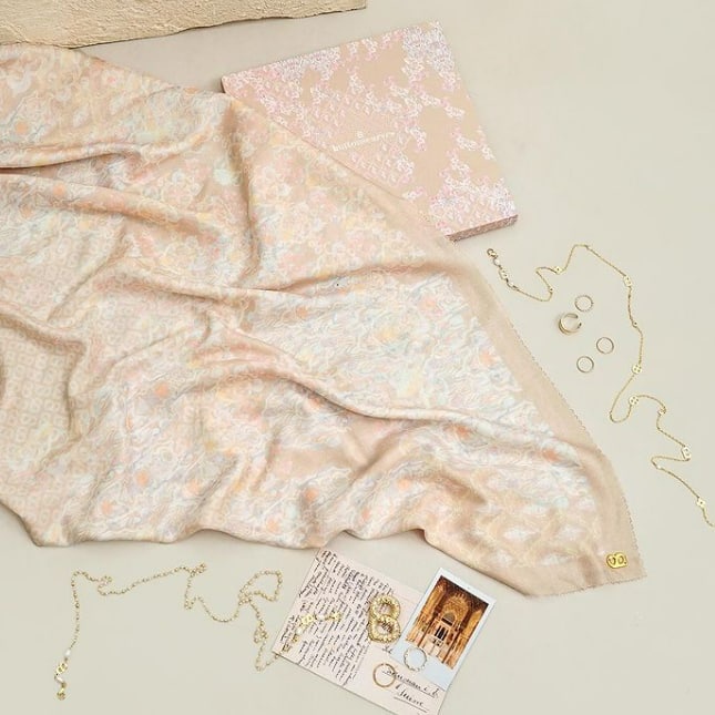 Buttonscarves Cream Tan Granada Series