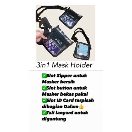 Fawn’G Handmade - 3in1 Mask Holder / Dompet Masker 3 Slot Multifungsi