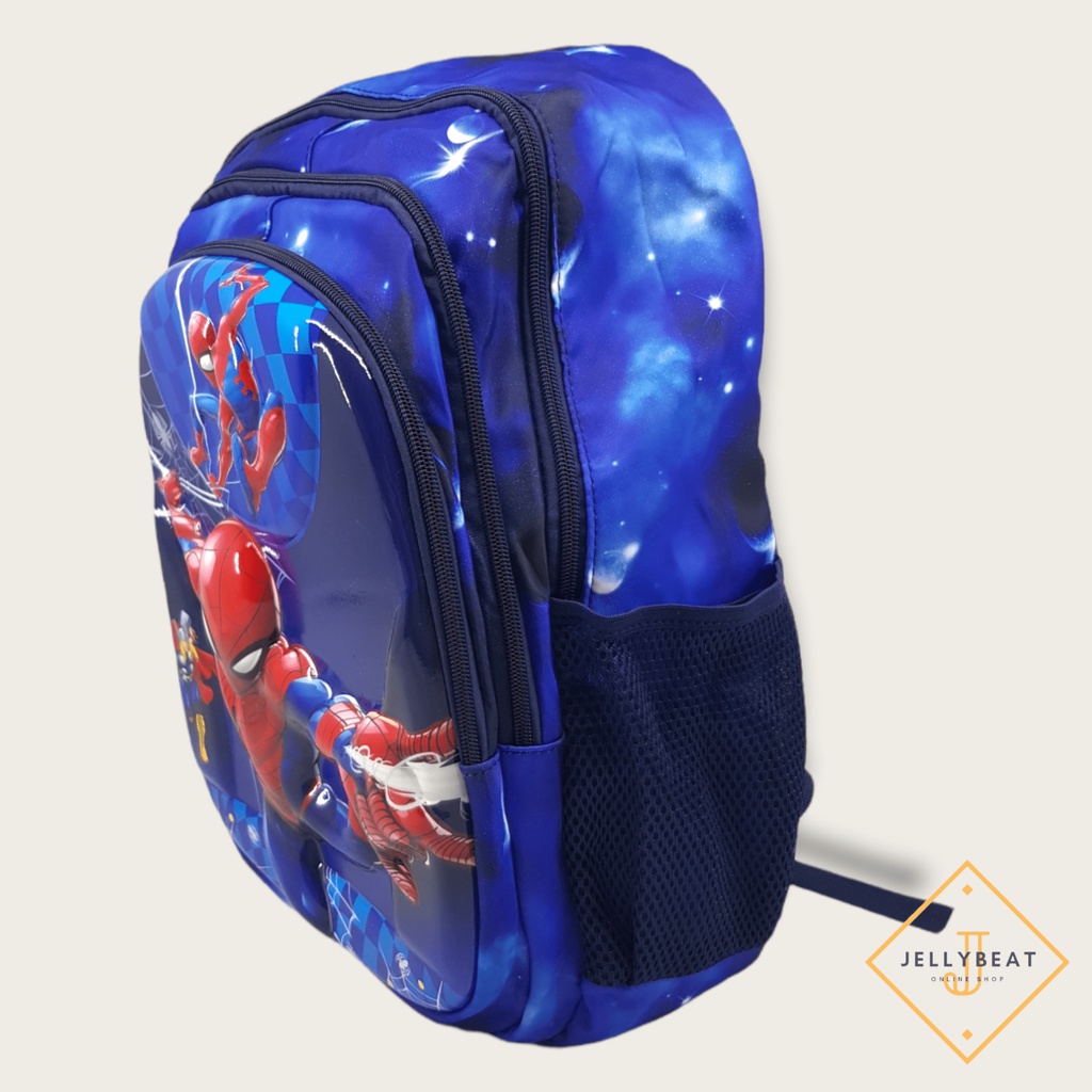 TAS RANSEL 3D ANAK SD 14 INCH KARAKTER SPIDERMAN