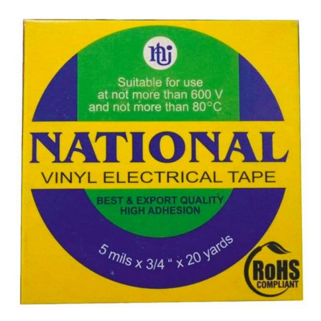 

NACHI NATIONAL Isolasi Solasi Vinyl Electrical Tape 18 mm X 20 y
