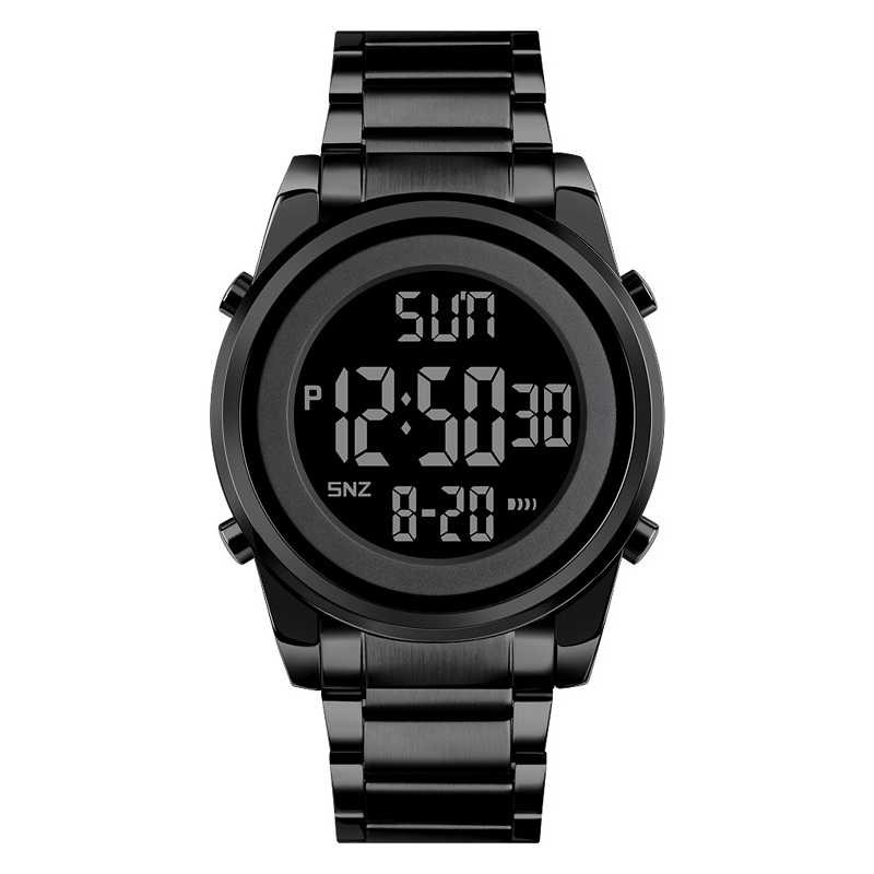 Jam Tangan Pria Digital Stainless Original SKMEI DG1611 Silver-1