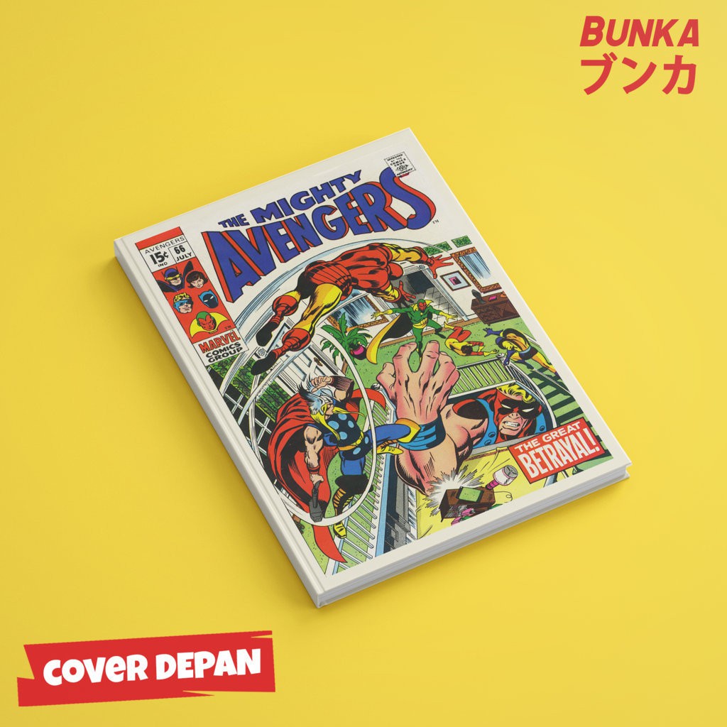 

Notebook Marvel Avengers Klasik Cover 10 Hardcover A5 Buku Tulis Catatan Note Agenda Planner