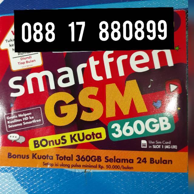 Nomor cantik kartu perdana smartfren