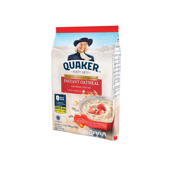 Quaker Instant Oatmeal 1200 gr - Quakers Instant Oatmeal 1.2 kg