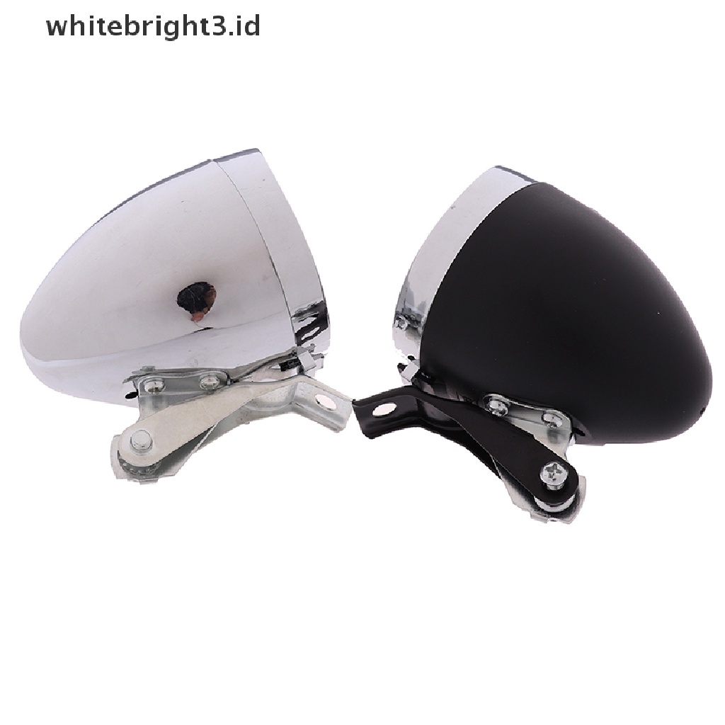 (whitebright3.id) Lampu Depan Sepeda 3-LED Gaya Retro Vintage