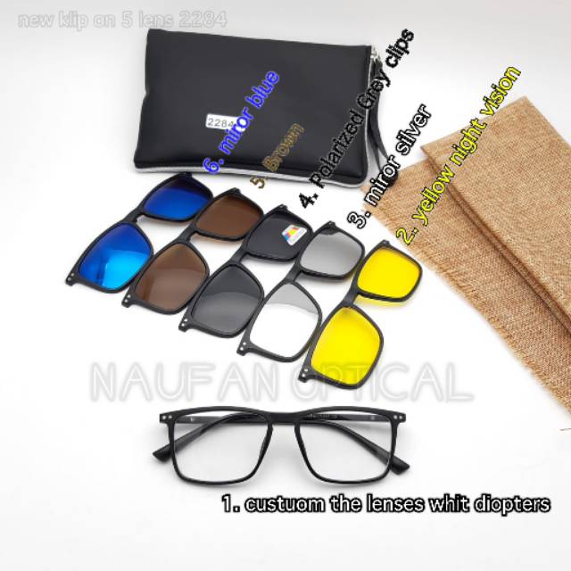 [ COD ] kacamata clip on 2284, kacamata minus, kacamata anti radiasi, kacamata gaya pria/wanita