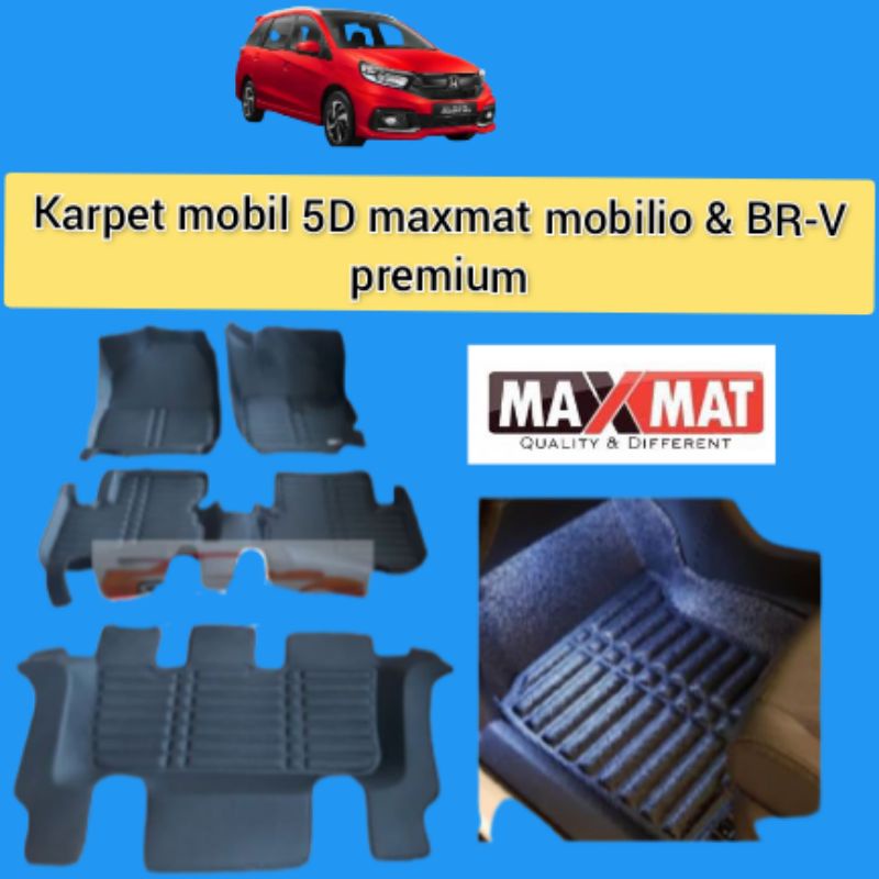 Karpet mobil maxmat 5D mobilio dan BR-V