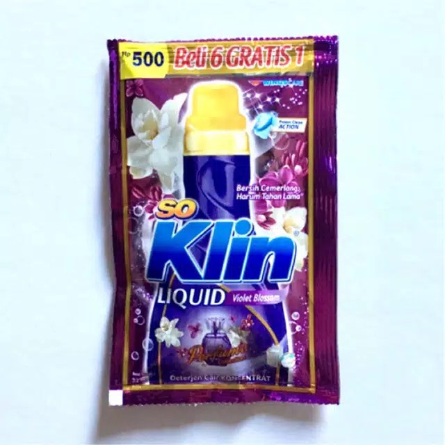 So klin cair 22ml kemasan sachet