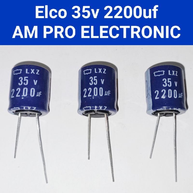 Elco 35v 2200uf Elko 2200uf 35v Biru Original