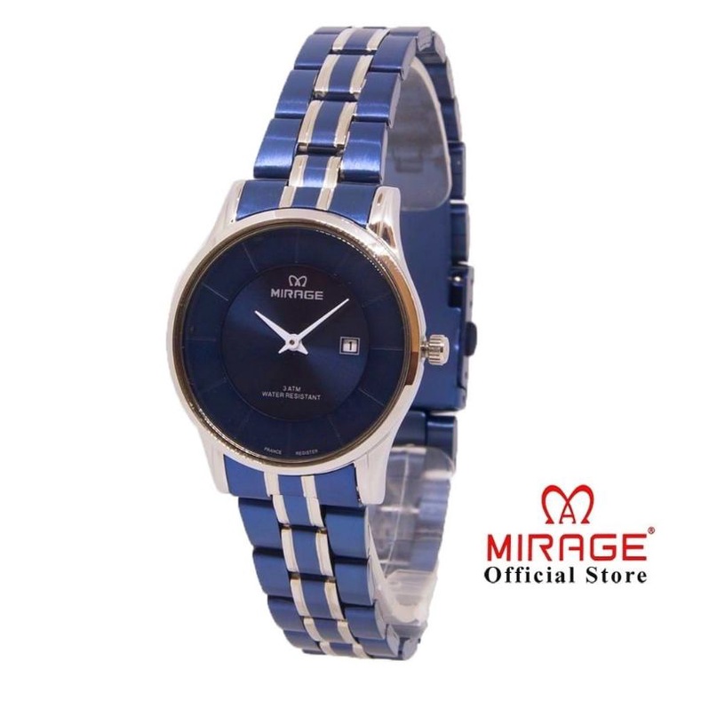 Mirage TERBARU Best Seller Jam Mirage Garansi Original Wanita 8670L Biru Navy Rosegold Terbaru