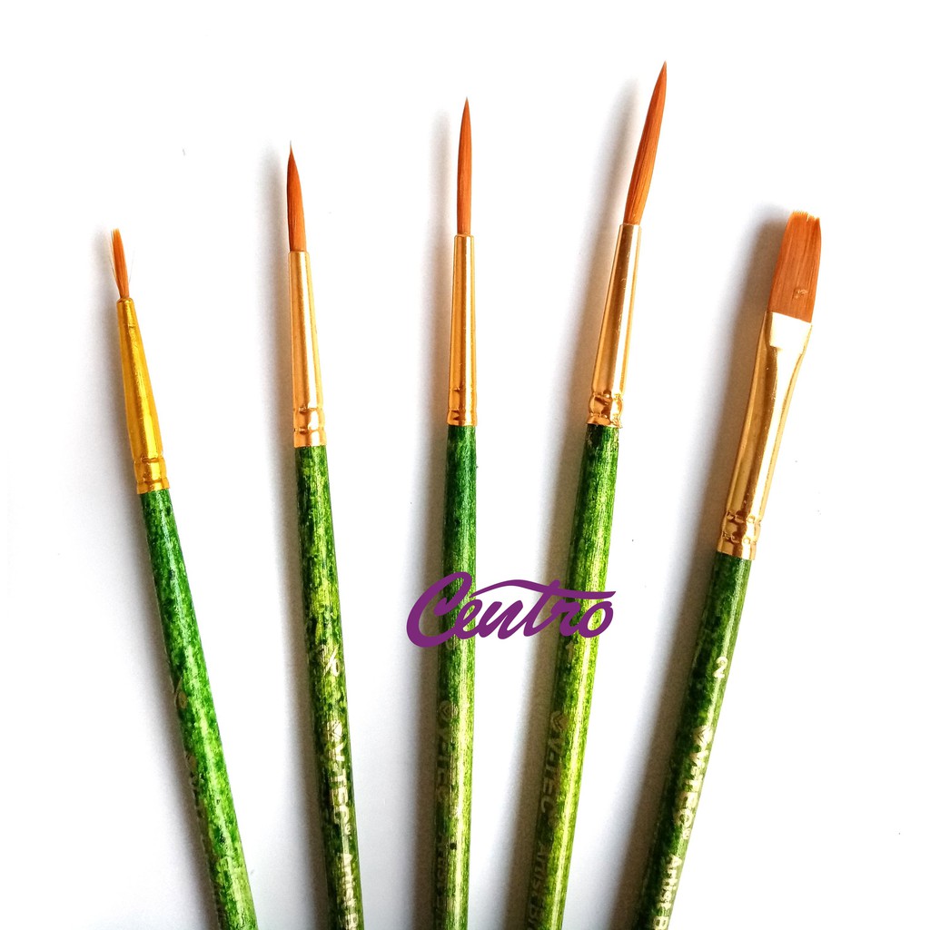 

V-TEC Artist Brush Set VT-1223/5 Isi 5 Kuas Lukis V Tec VT1223 Kwass Vtec Cat Akrilik Minyak Air