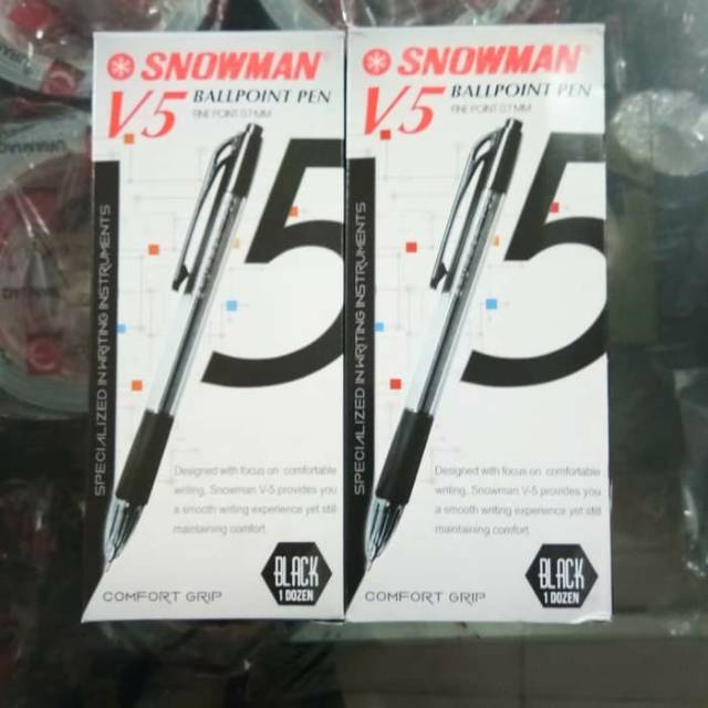 

Snowman V5 ballpoint pen 12's