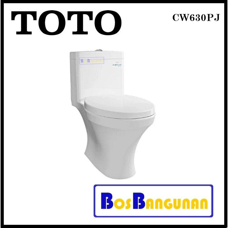 Kloset Duduk Toto Cw630pj Closet Toto 4 5 3 L Dual Flush Eco One Piece Toilet Toto Cw 630 Pj Indonesia