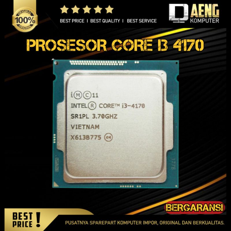Processor Intel Core i3 4170 l Prosesor Intel Core i3 4170 3.70 GHz Socket 1150