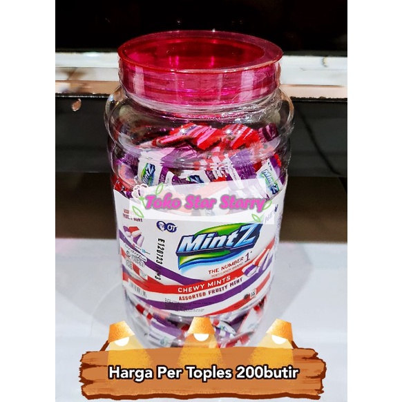 

[Per Botol] Mintz Permen Grapemint 2,3gr Permen viral Orang Tua OT peppermint peppermintz Per Toples Mintz Halal MUI