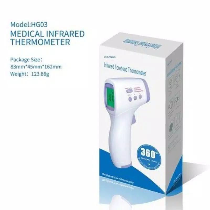 Thermo Meter Suhu Badan Dikang HG-03/ Thermogun 3 Warna Murah/ Thermometer Infrared 3 Color Screen