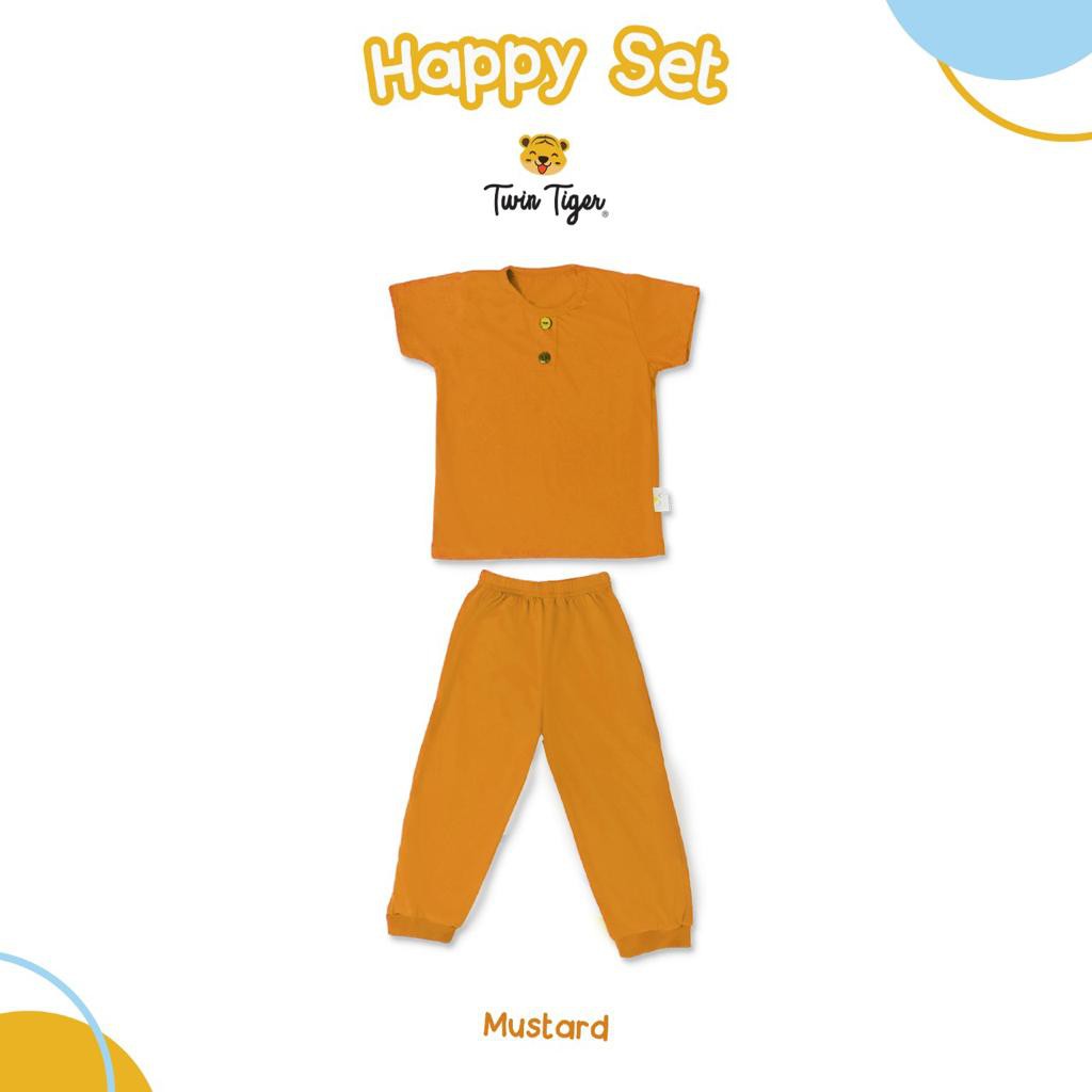 Twin Tiger 0-5 Tahun Setelan Baju Pendek Celana Panjang Happy Set Playset SNI CBKS