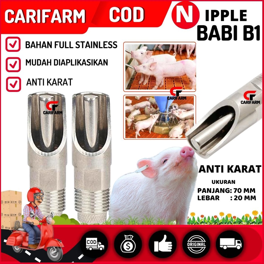 Nipple drinker/ Dot hewan ternak /babi /kambing