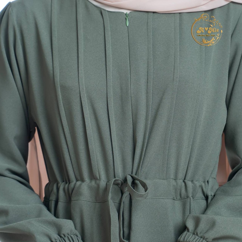 Melia Dress 1 Kondangan Series Baju Fashion Muslim Dress Simple Elegant Gamis Kekinian Set OOTD Hijab Korean Style Basic Dress Hijab Casual Best Seller Dress Muslimah Wanita Busui Friendly Baju Gamis Abaya Turkey Size S M L XL Gamis Jumbo Polos Termurah-4