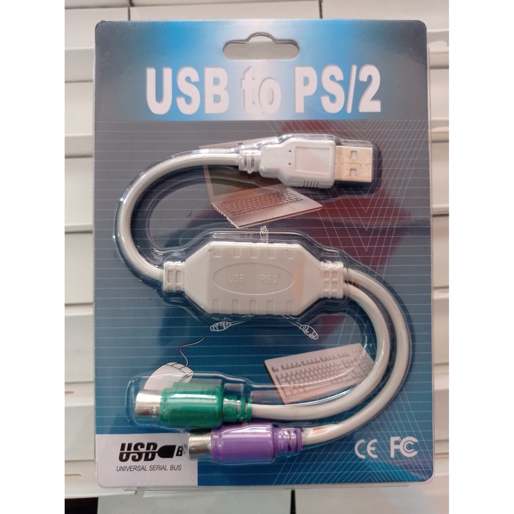 Converter Usb To Ps2 Sambungan Keyboard Dan Mouse