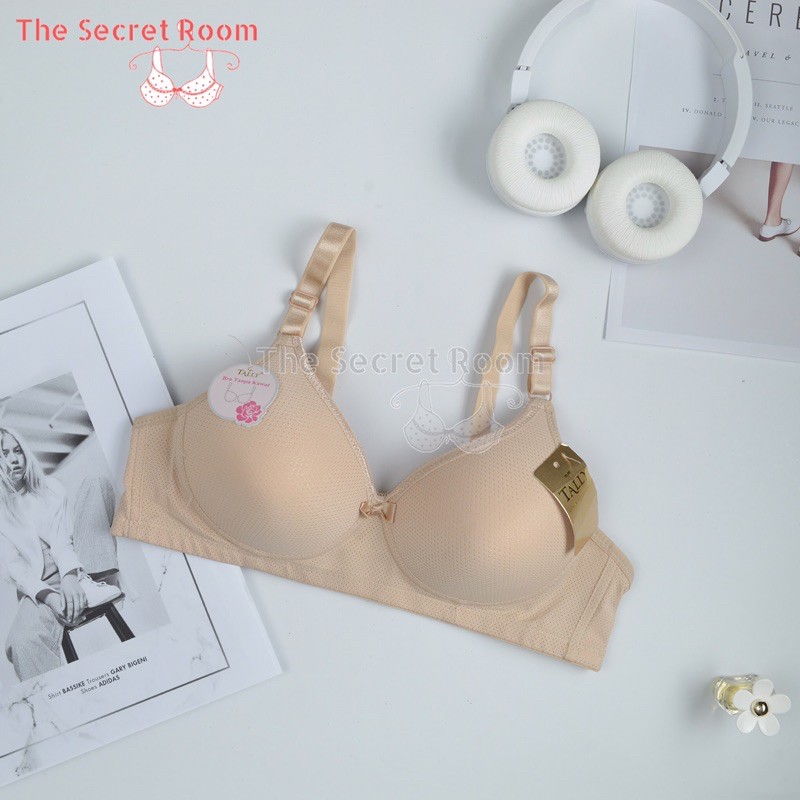 TALLY BRA BH 6328 | CUP B | TANPA KAWAT | KAIT 2 | BUSA TIPIS | 34-38