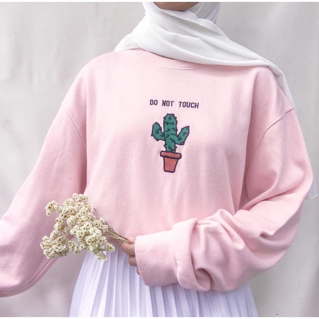 CREWNECK HAPPY SOMEONE SWEATER WANITA - SWEATER WANITA CASUAL OOTD