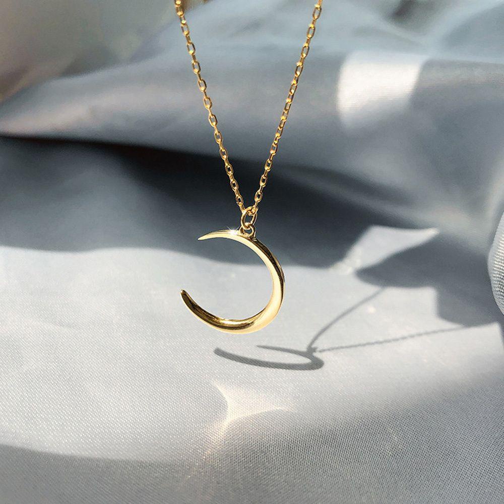 Wonder Moon Kalung Fashion Perhiasan Keluarga Kalung Klavikula Hari Valentine