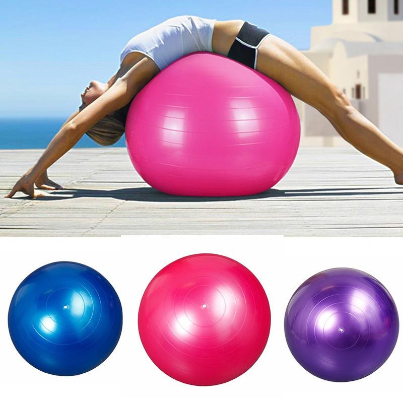 Bola Yoga Pilates Fitness Gym 55CM - Blue