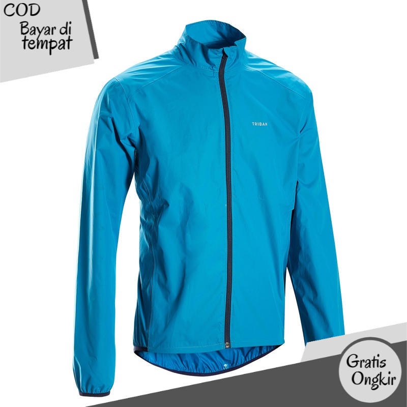Decathlon Btwin Jaket Hujan Sepeda Rc 100 Biru - 8542919 TN2