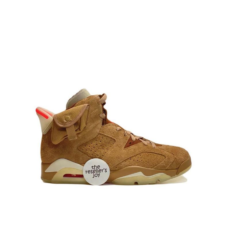 Nike Air Jordan 6 Travis Scott British Khaki (100% AUTHENTIC)