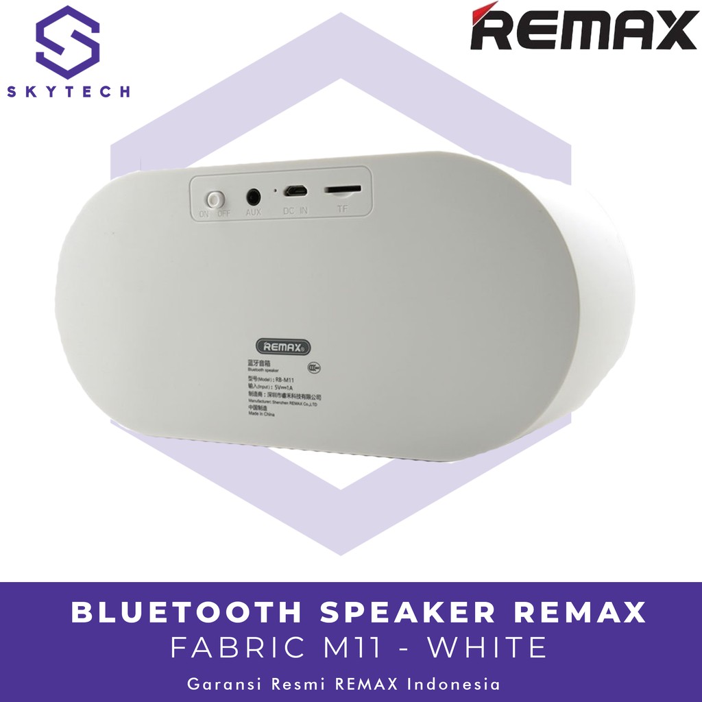 SPEAKER BLUETOOTH REMAX M11 WHITE ORIGINAL GARANSI RESMI